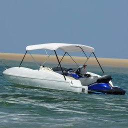vidaXL Biminitop 3-boogs 183x160x137 cm wit
