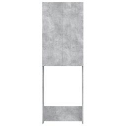 vidaXL Wasmachinekast 64x25,5x190 cm betongrijs