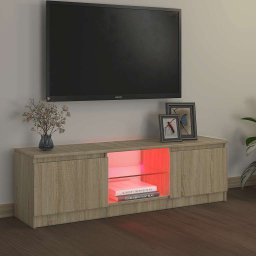 vidaXL Tv-meubel met LED-verlichting 120x30x36 cm sonoma eikenkleur