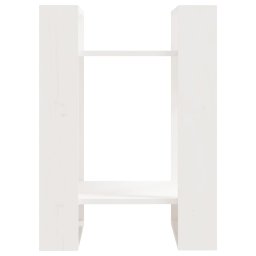 vidaXL Boekenkast/kamerscherm 41x35x57 cm massief grenenhout wit