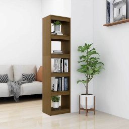 vidaXL Boekenkast / kamerscherm 40x30x167,5 cm grenenhout honingbruin