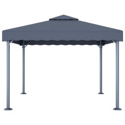 vidaXL Prieel 300x300 cm aluminium antraciet