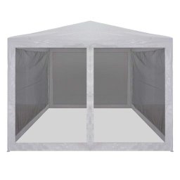 vidaXL Partytent met 4 mesh zijwanden 3x3 m