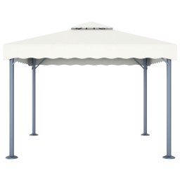 vidaXL Prieel 300x300 cm aluminium crème