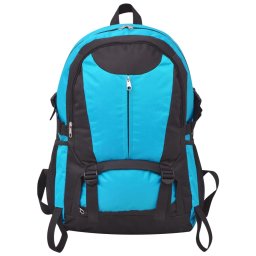 vidaXL Hiking rugzak 40 L zwart en blauw