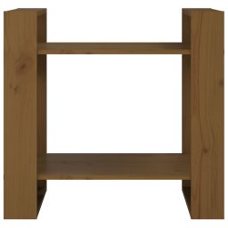 vidaXL Boekenkast/kamerscherm 60x35x57 cm massief hout honingbruin