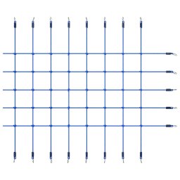 vidaXL Klimnet 200x150 cm blauw