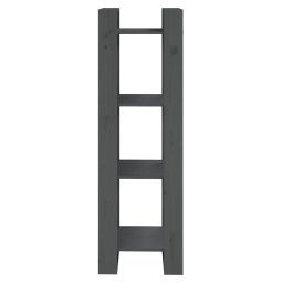vidaXL Boekenkast/kamerscherm 41x35x125 cm massief grenenhout grijs