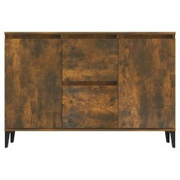 vidaXL Dressoir 102x35x70 cm bewerkt hout gerookt eikenkleurig