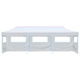 vidaXL Partytent pop-up met 5 zijwanden 3x9 m wit