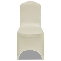 vidaXL Hoes voor stoelen 50 stuks (creme)