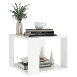vidaXL Salontafel 40x40x30 cm bewerkt hout wit
