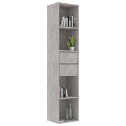 vidaXL Boekenkast 36x30x171 cm bewerkt hout betongrijs
