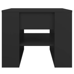 vidaXL Salontafel 55,5x55x45 cm bewerkt hout zwart