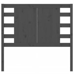 vidaXL Hoofdbord 96x4x100 cm massief grenenhout grijs