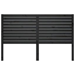 vidaXL Hoofdbord 166x4x100 cm massief grenenhout zwart