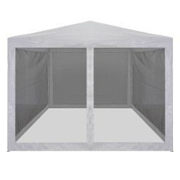 vidaXL Partytent met 4 mesh zijwanden 4x3 m