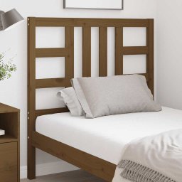 vidaXL Hoofdbord 96x4x100 cm massief grenenhout honingbruin