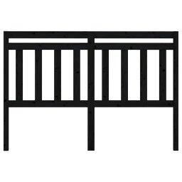 vidaXL Hoofdbord 166x4x100 cm massief grenenhout zwart