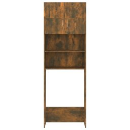 vidaXL Wasmachinekast 64x25,5x190 cm gerookt eikenkleurig