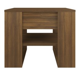 vidaXL Salontafel 55,5x55x45 cm bewerkt hout bruin eikenkleur