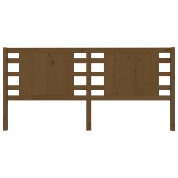 vidaXL Hoofdbord 126x4x100 cm massief grenenhout honingbruin
