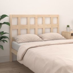 vidaXL Hoofdbord 125,5x4x100 cm massief grenenhout