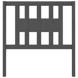 vidaXL Hoofdbord 96x4x100 cm massief grenenhout grijs