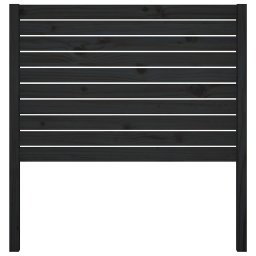 vidaXL Hoofdbord 96x4x100 cm massief grenenhout zwart
