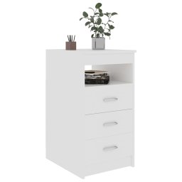 vidaXL Ladekast 40x50x76 cm bewerkt hout wit