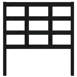 vidaXL Hoofdbord 95,5x4x100 cm massief grenenhout zwart