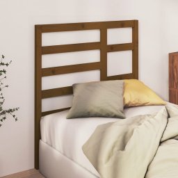 vidaXL Hoofdbord 106x4x104 cm massief grenenhout honingbruin
