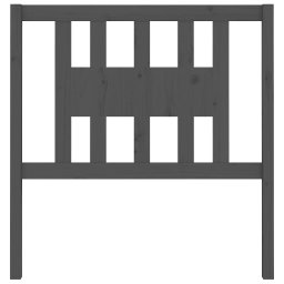 vidaXL Hoofdbord 106x4x100 cm massief grenenhout grijs