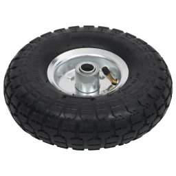 vidaXL Steekwagenwielen 4,10/3,50-4 (260x83) rubber 2 st