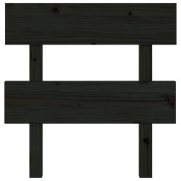 vidaXL Hoofdbord 103,5x3x81 cm massief grenenhout zwart