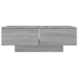 vidaXL Salontafel 90x60x31 cm bewerkt hout grijs sonoma eikenkleurig