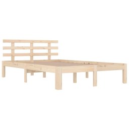 vidaXL Bedframe massief hout 140x190 cm