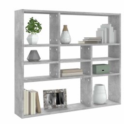 vidaXL Wandschap 90x16x78 cm bewerkt hout betongrijs