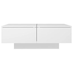 vidaXL Salontafel 90x60x31 cm bewerkt hout wit