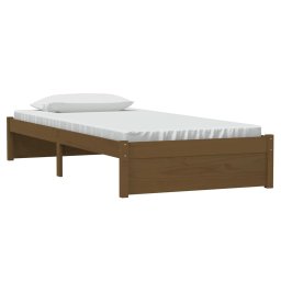 vidaXL Bedframe massief hout honingbruin 90x190 cm