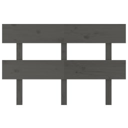 vidaXL Hoofdbord 124x3x81 cm massief grenenhout grijs