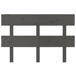 vidaXL Hoofdbord 144x3x81 cm massief grenenhout grijs