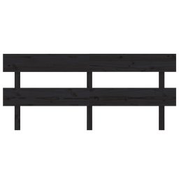vidaXL Hoofdbord 184x3x81 cm massief grenenhout zwart