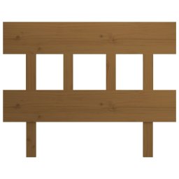 vidaXL Hoofdbord 93,5x3x81 cm massief grenenhout honingbruin