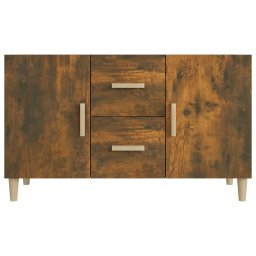 vidaXL Dressoir 100x36x60 cm bewerkt hout gerookt eikenkleurig