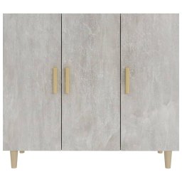 vidaXL Dressoir 90x34x80 cm bewerkt hout betongrijs