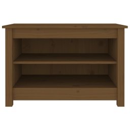 vidaXL Schoenenkast 70x38x45,5 cm massief grenenhout honingbruin