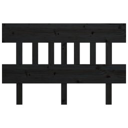 vidaXL Hoofdbord 163,5x3x81 cm massief grenenhout zwart