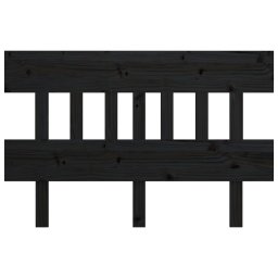 vidaXL Hoofdbord 203,5x3x81 cm massief grenenhout zwart