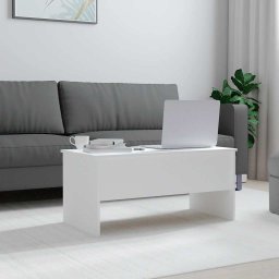 vidaXL Salontafel 102x50,5x46,5 cm bewerkt hout wit